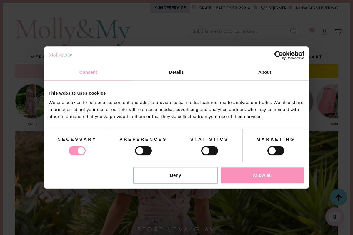Molly&My 🇳🇴 homepage screenshot