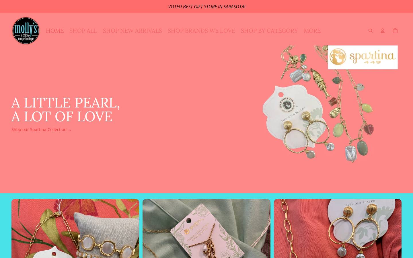 mollysarasota.com homepage screenshot