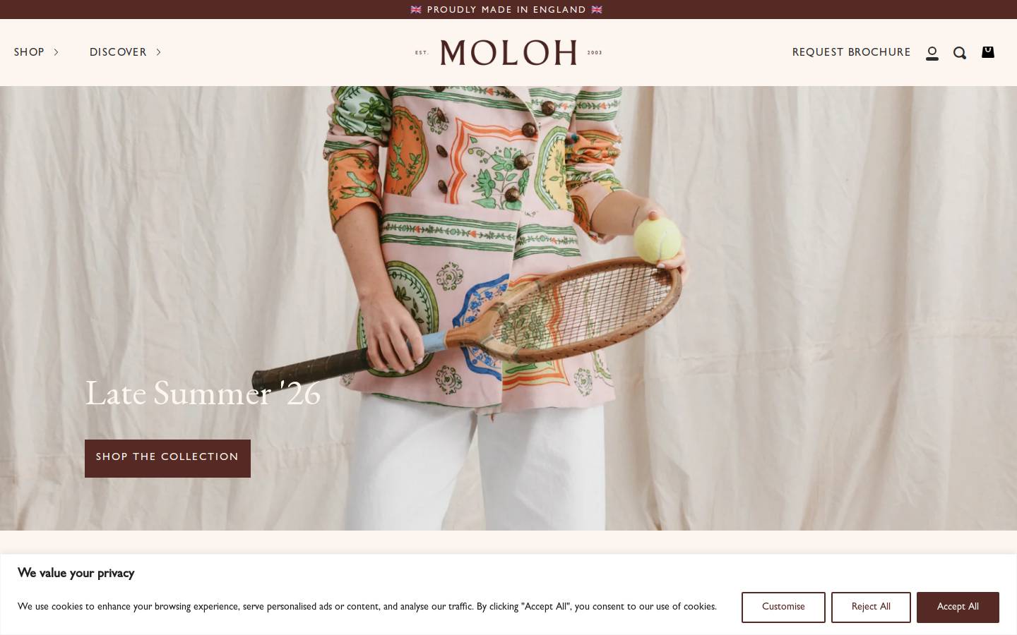 Moloh homepage screenshot