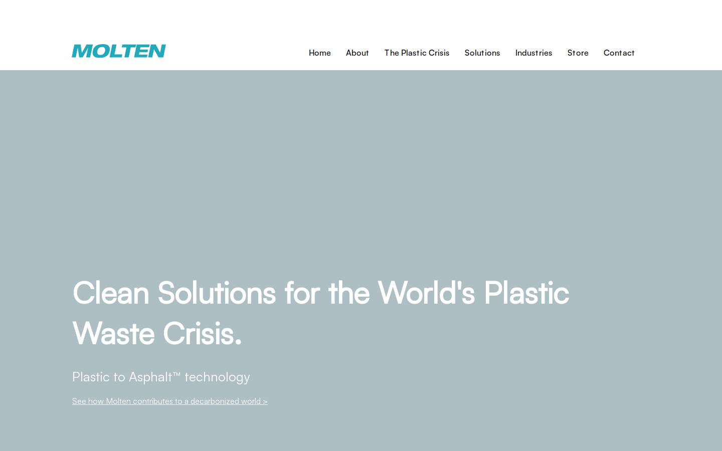 moltenmaterials.com homepage screenshot