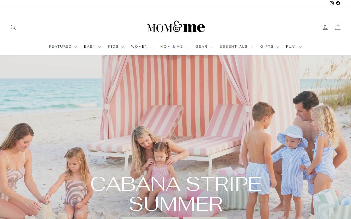momandmestore.com homepage screenshot