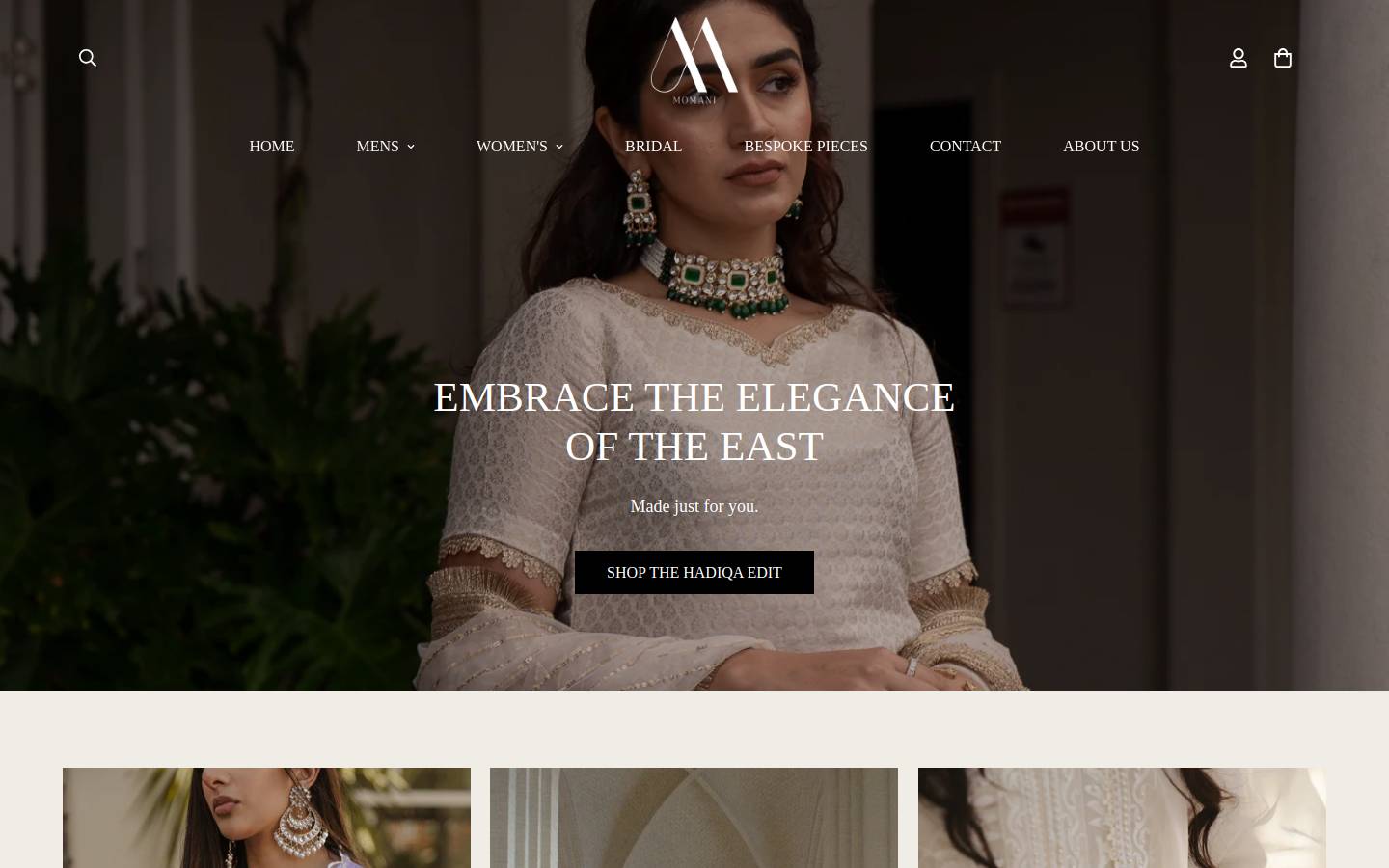 momaniofficial.com homepage screenshot