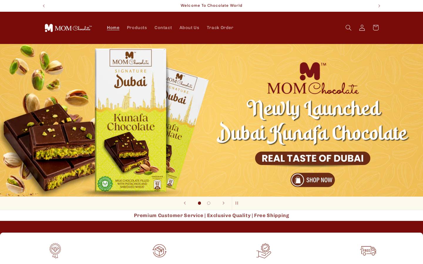 momchocolate.com homepage screenshot