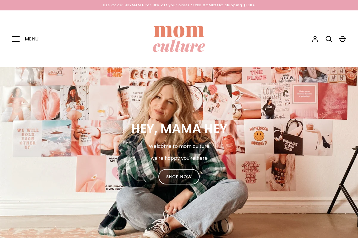 momculture.com homepage screenshot