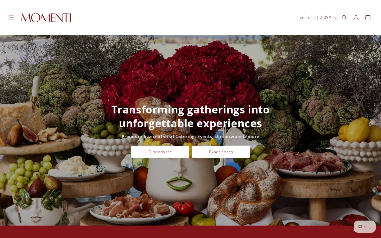 momenti.com.au homepage screenshot
