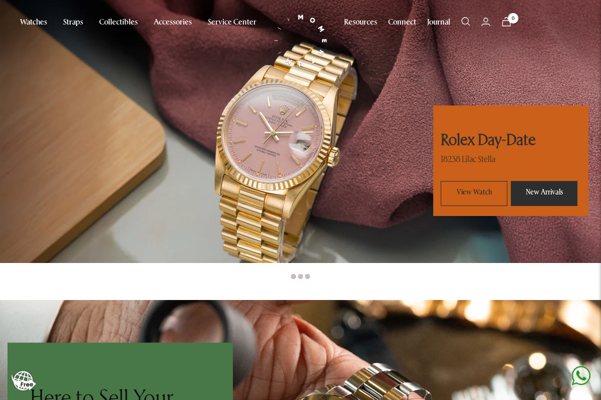 Momentum homepage screenshot