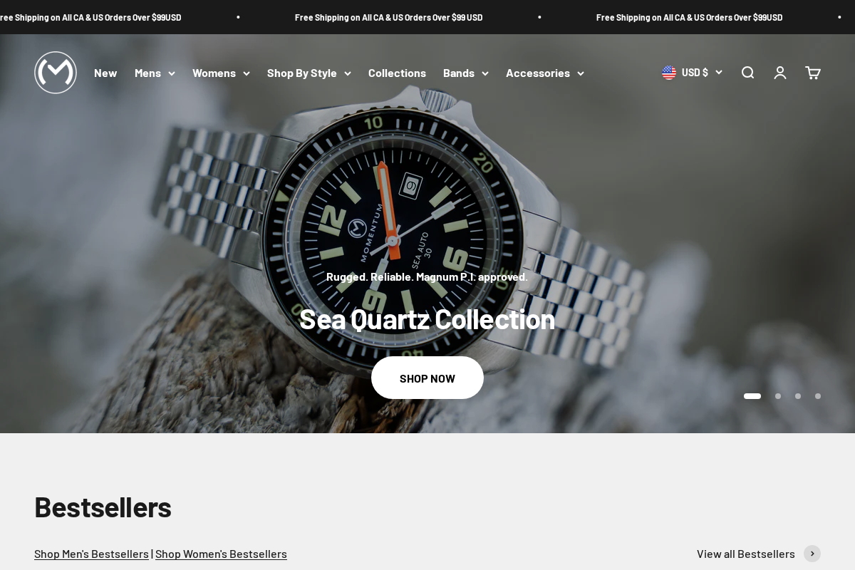 St-Moritz Watch homepage screenshot