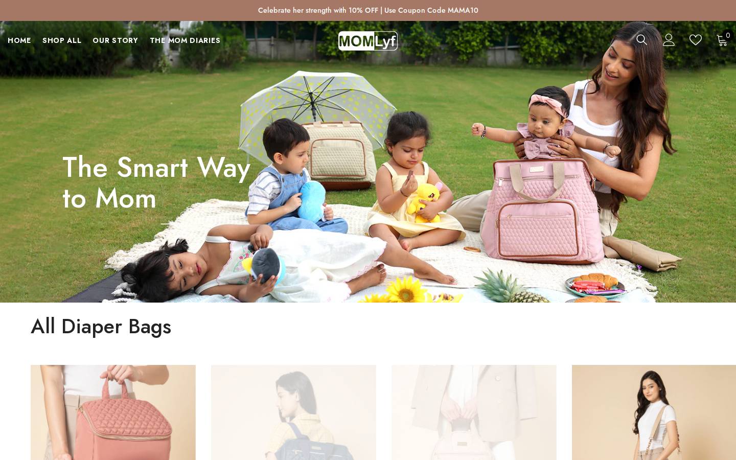 momlyf.com homepage screenshot