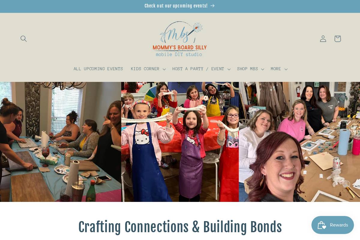 mommysboardsilly.com homepage screenshot