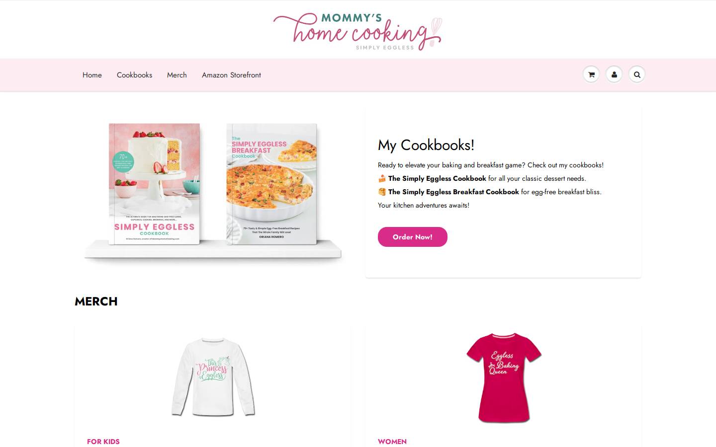 mommyshomecooking.store homepage screenshot
