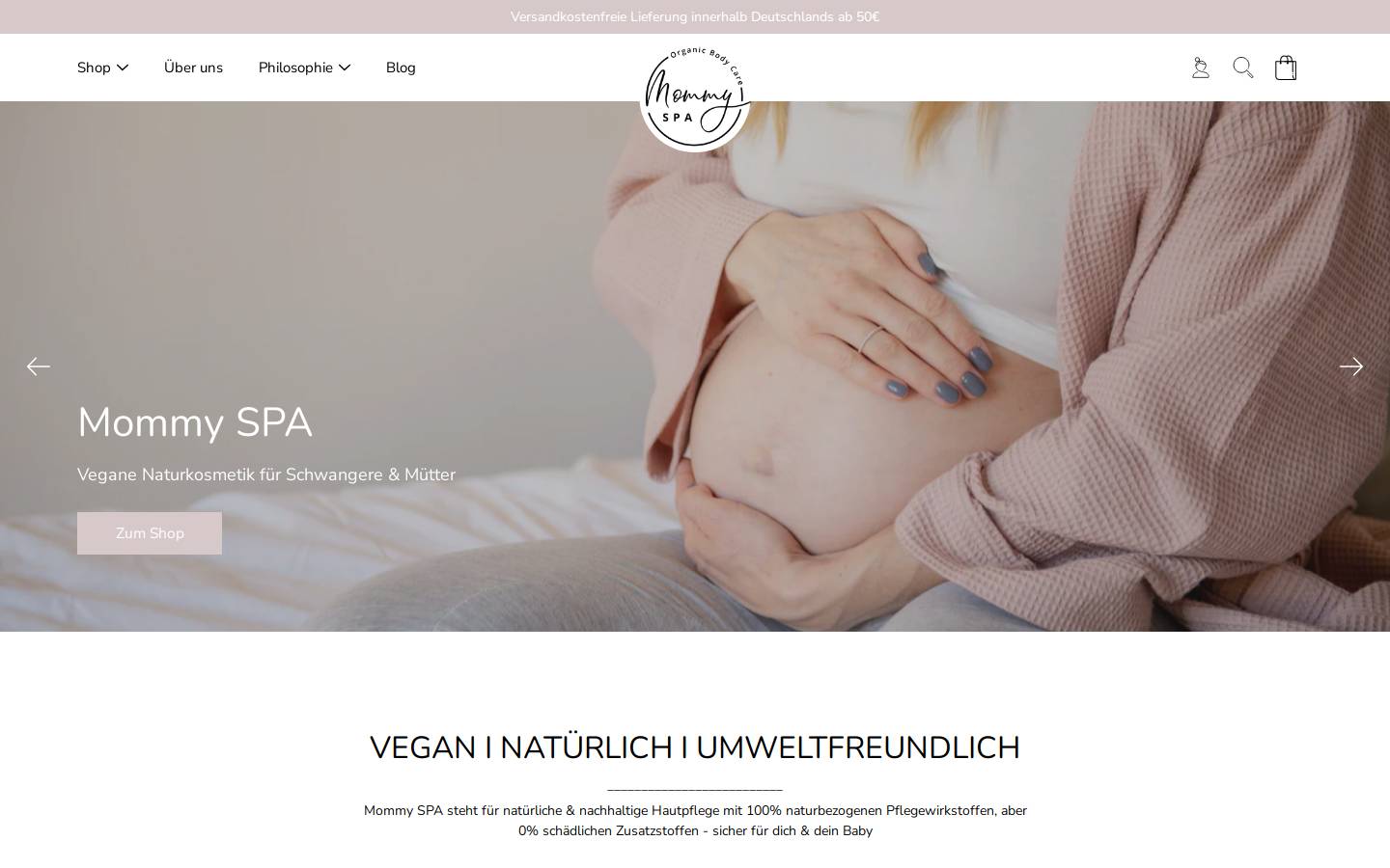 mommyspa.de homepage screenshot