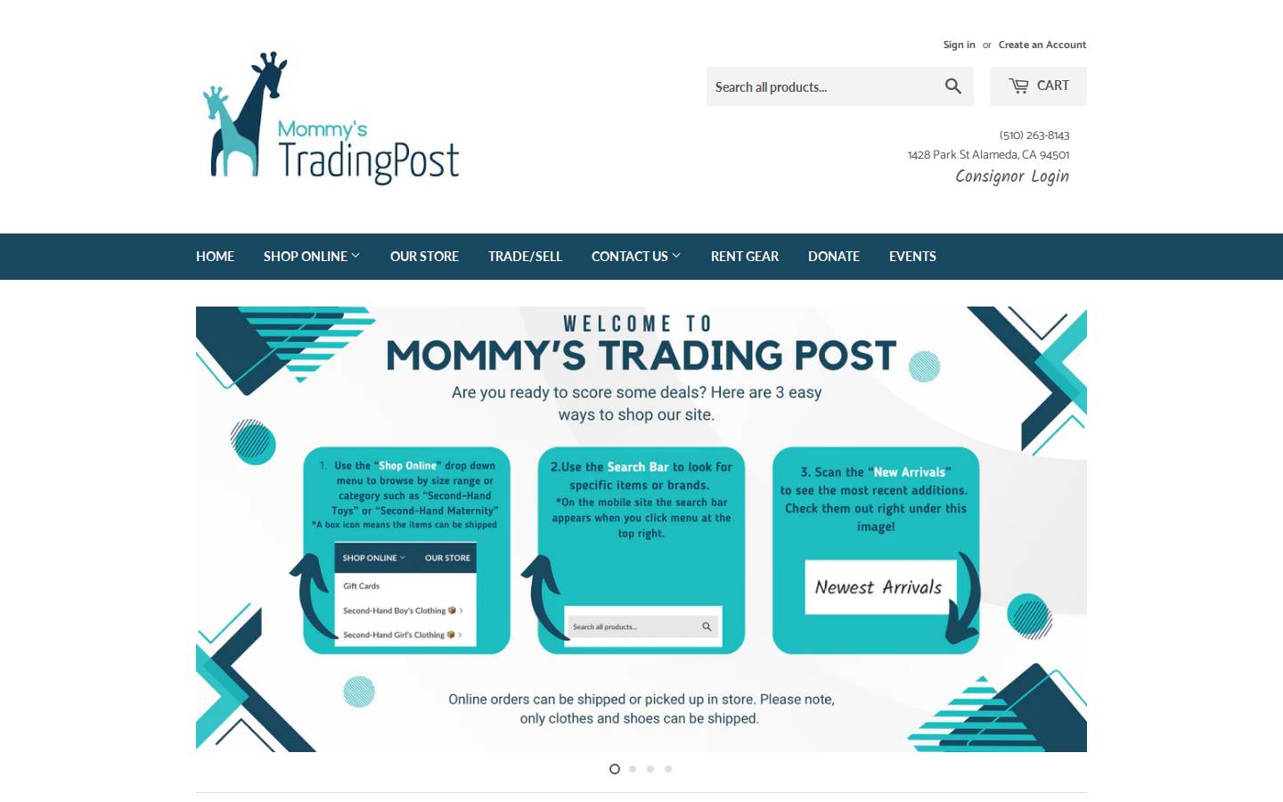 mommystradingpost.com homepage screenshot