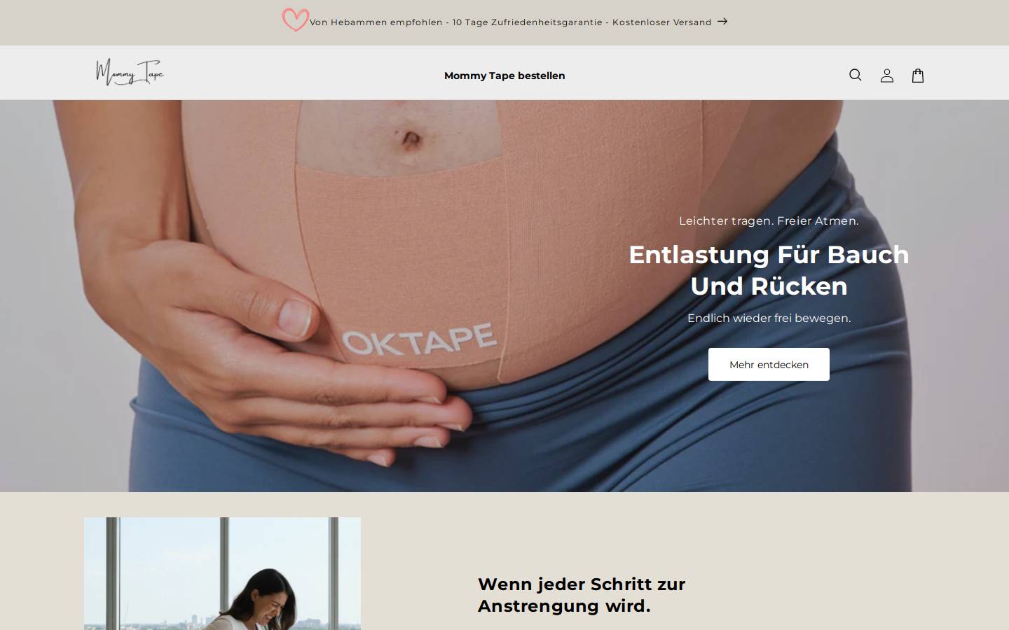 mommytape.com homepage screenshot