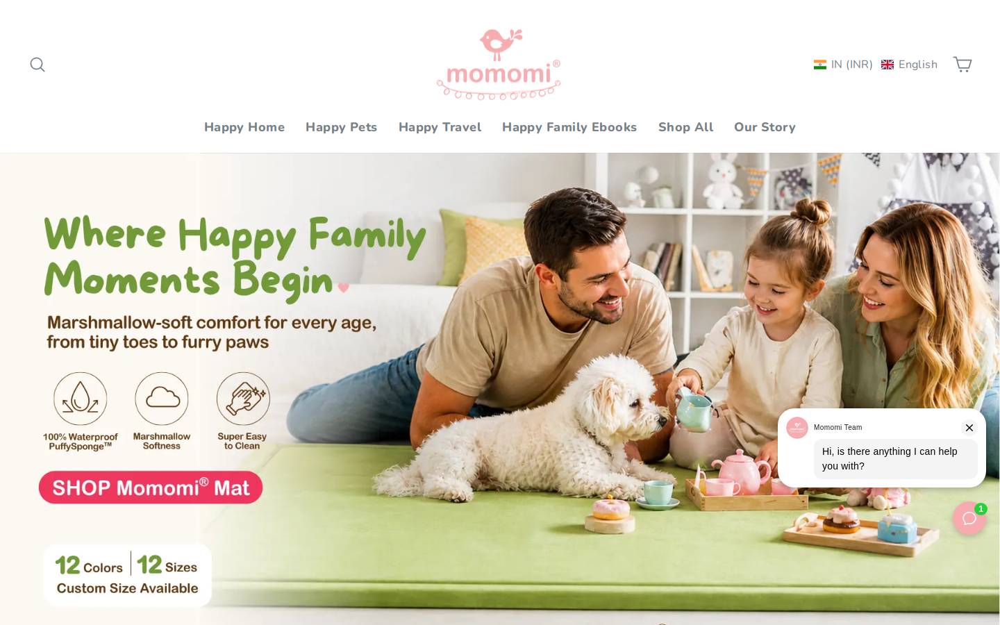 momomiworld.com homepage screenshot
