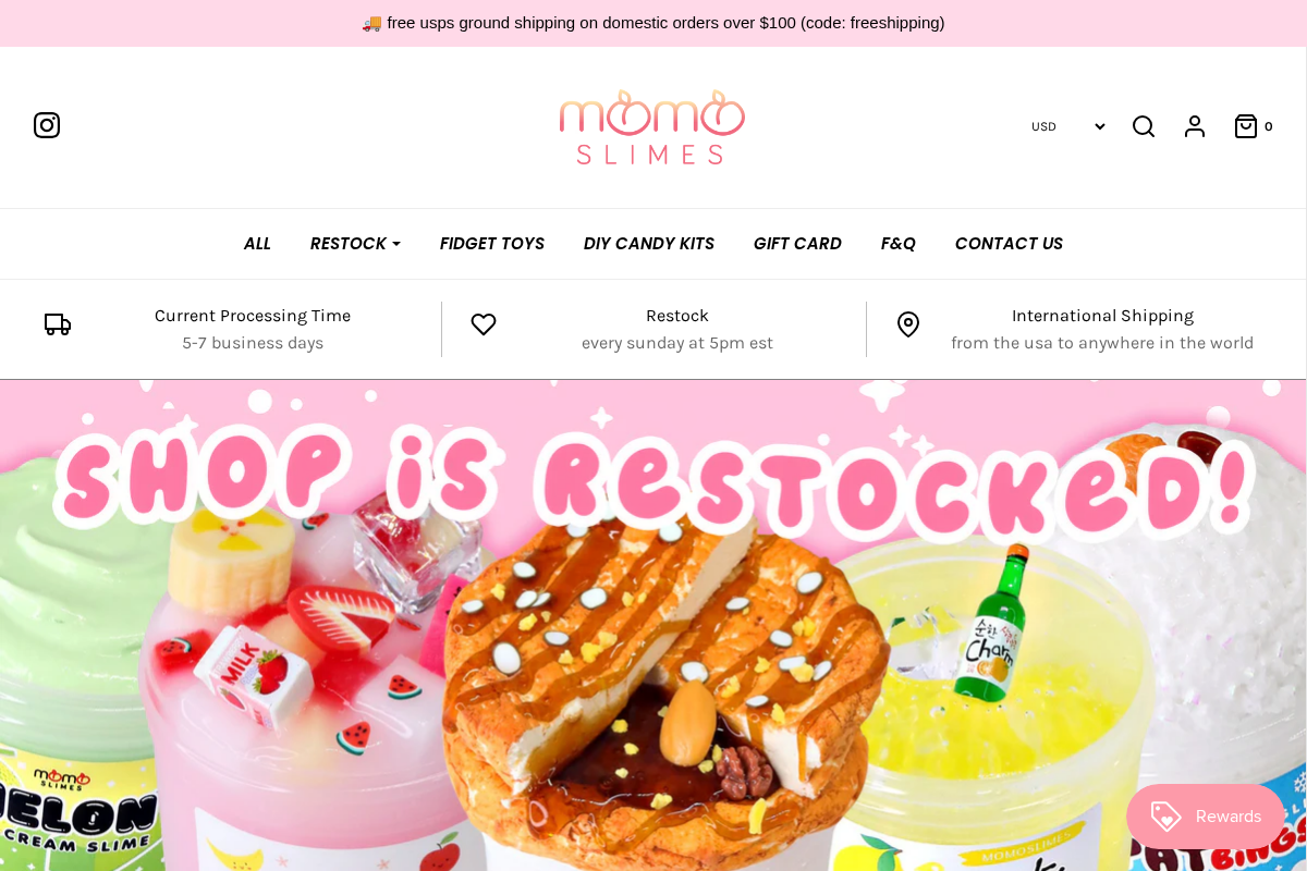 Momoslimes homepage screenshot