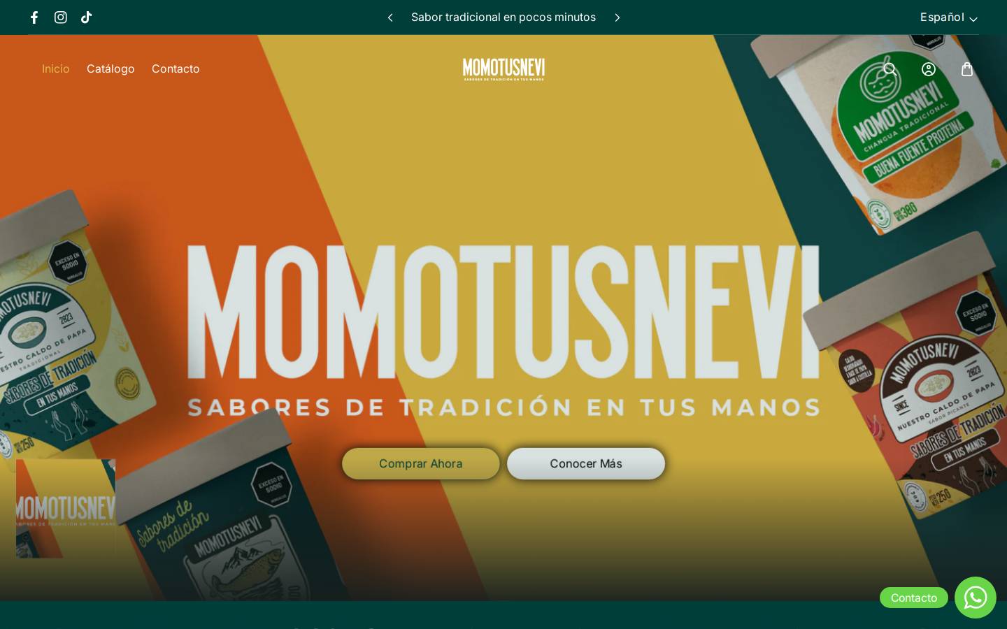momotusnevi.com homepage screenshot