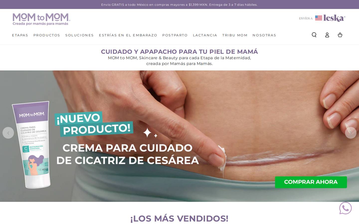 mompower.com.mx homepage screenshot