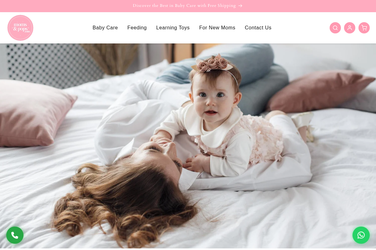 Moms&Pops homepage screenshot