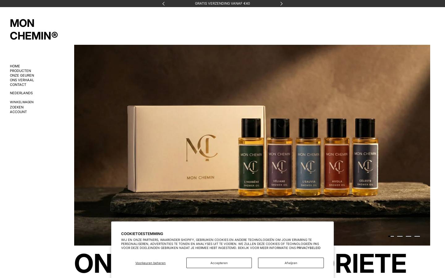 mon-chemin.com homepage screenshot