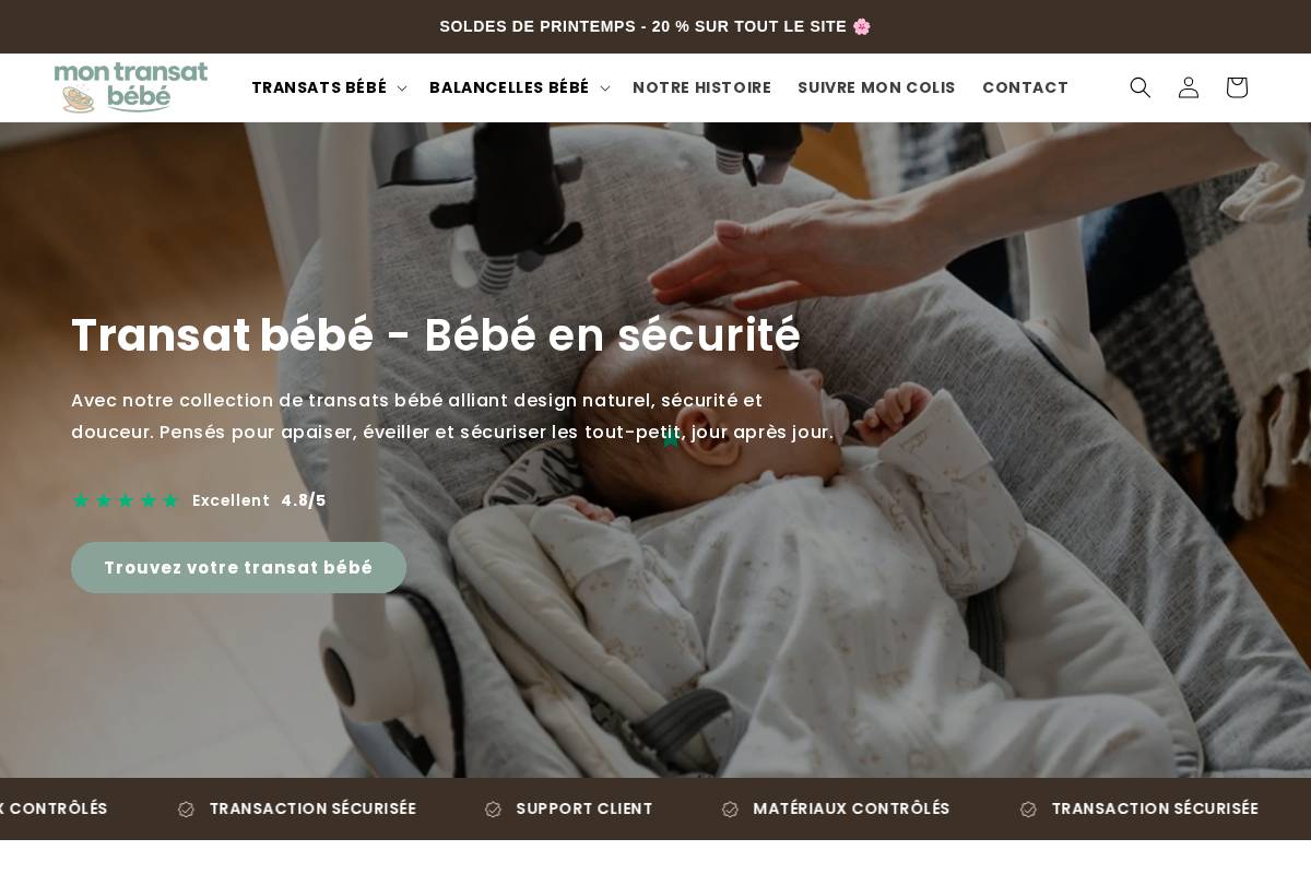 mon-transat-bebe.com homepage screenshot