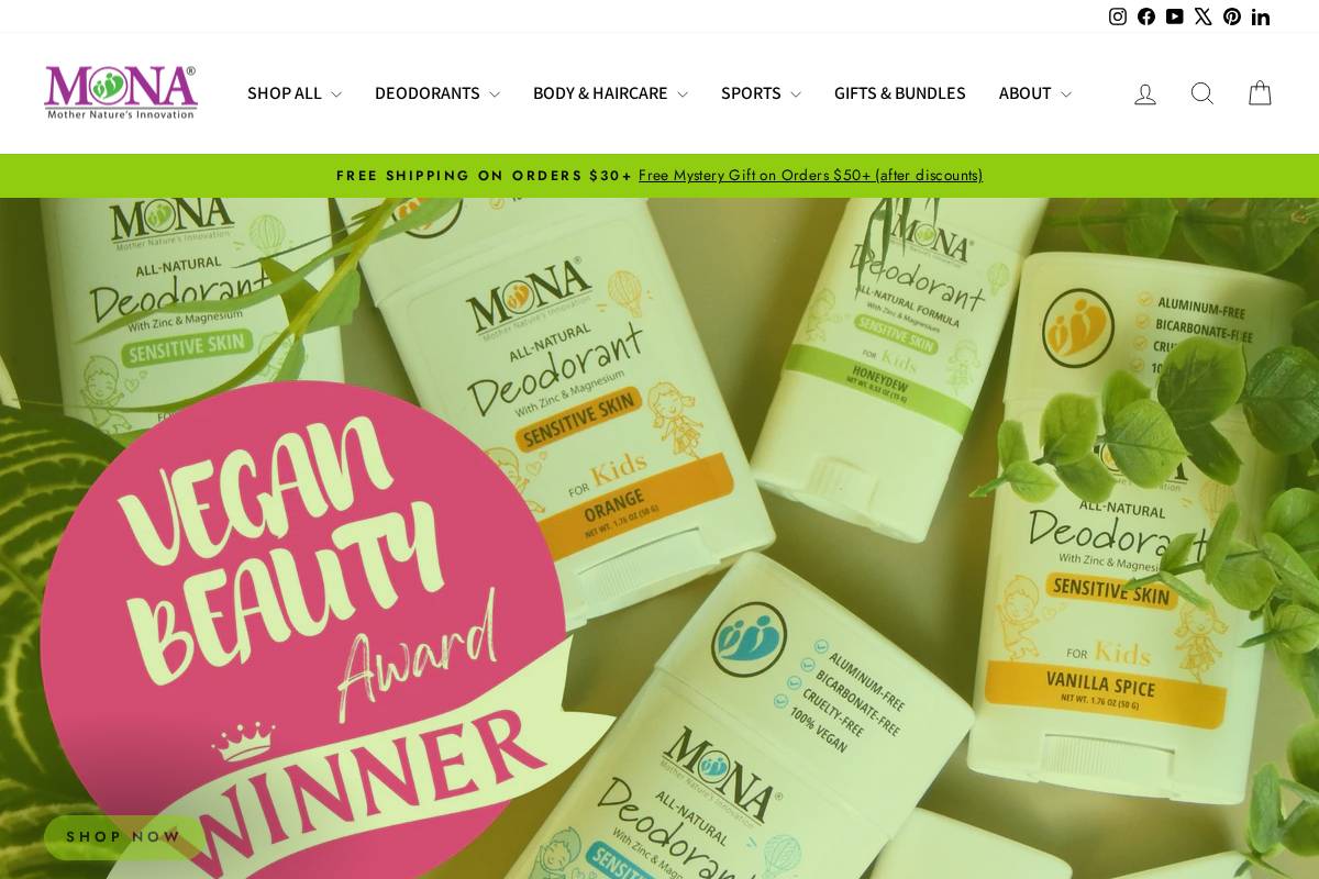 monabrands.com homepage screenshot