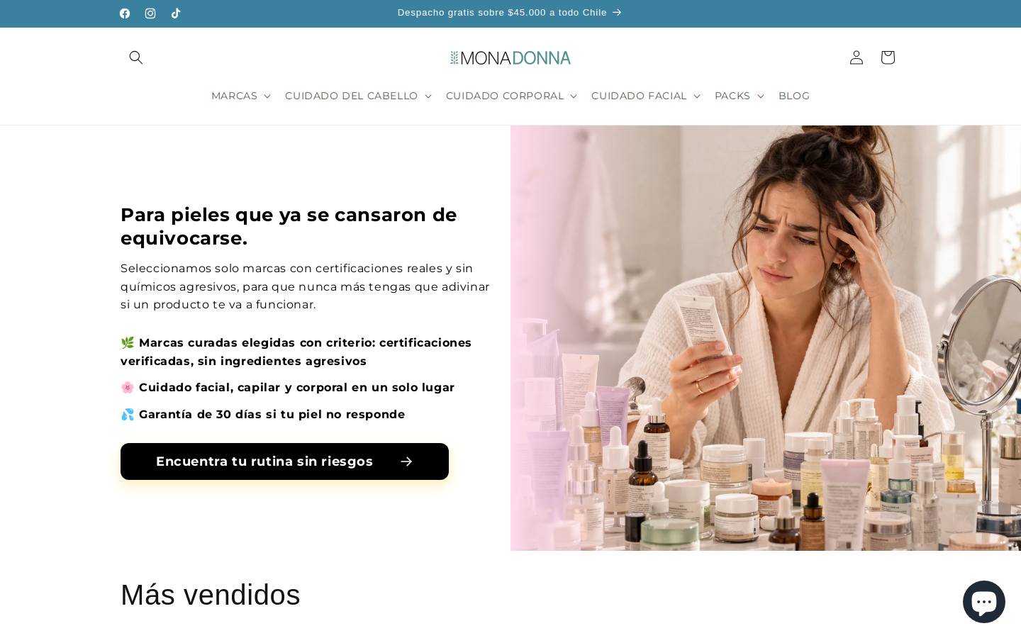 monadonna.cl homepage screenshot