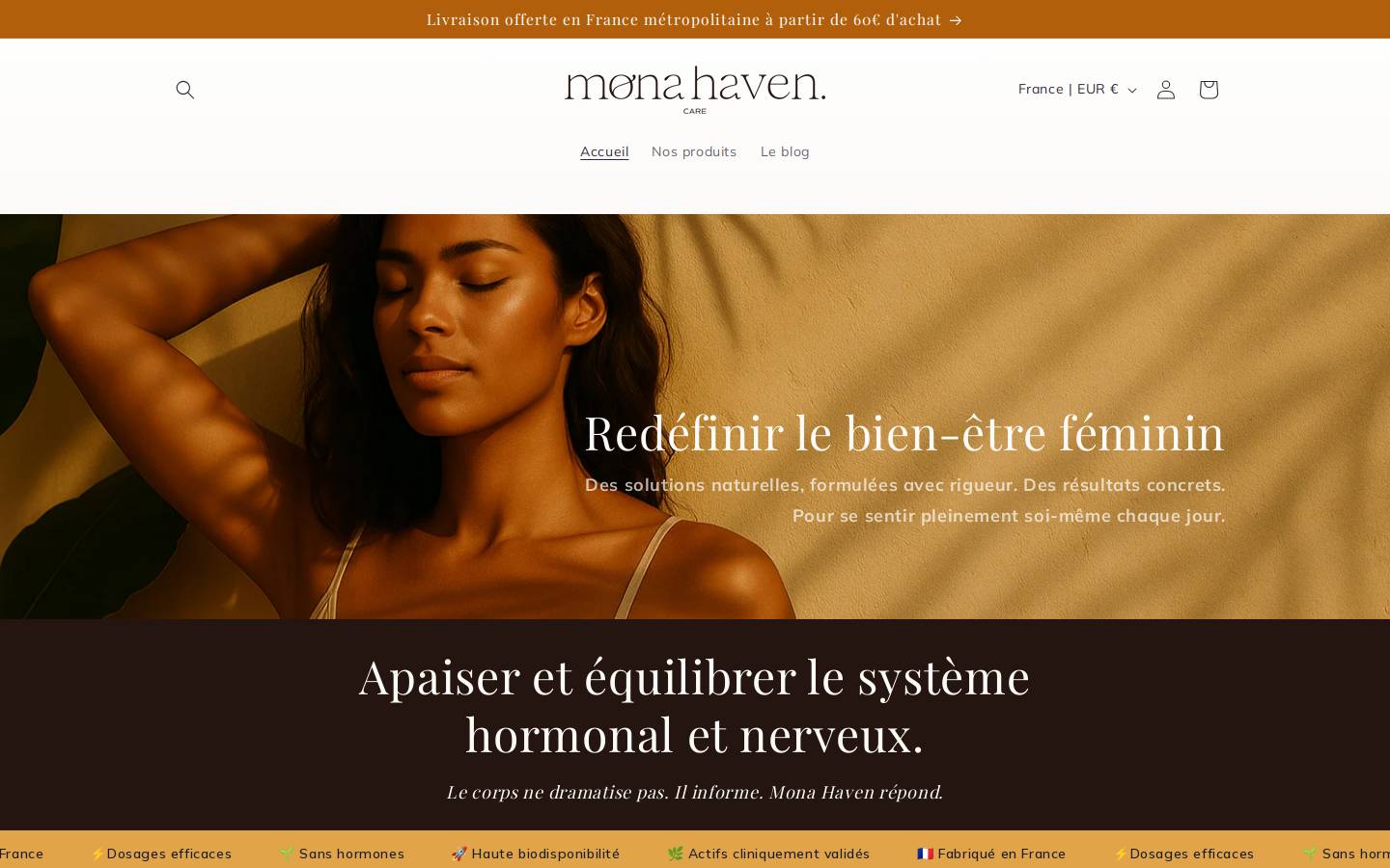 monahaven.com homepage screenshot