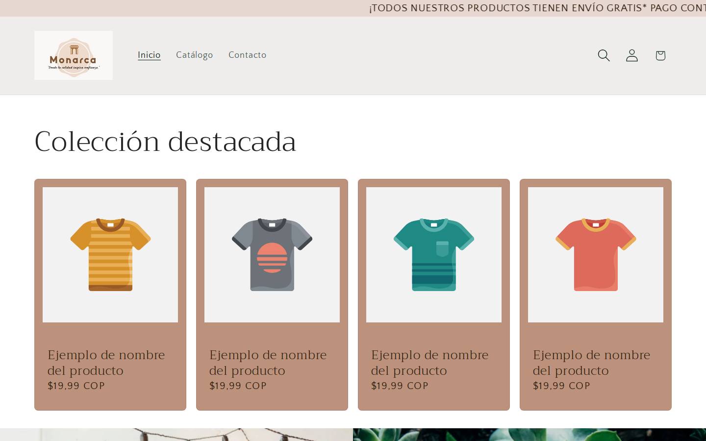 monarca.shop homepage screenshot