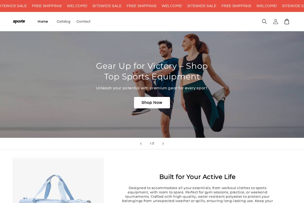 monarchathletics.store homepage screenshot