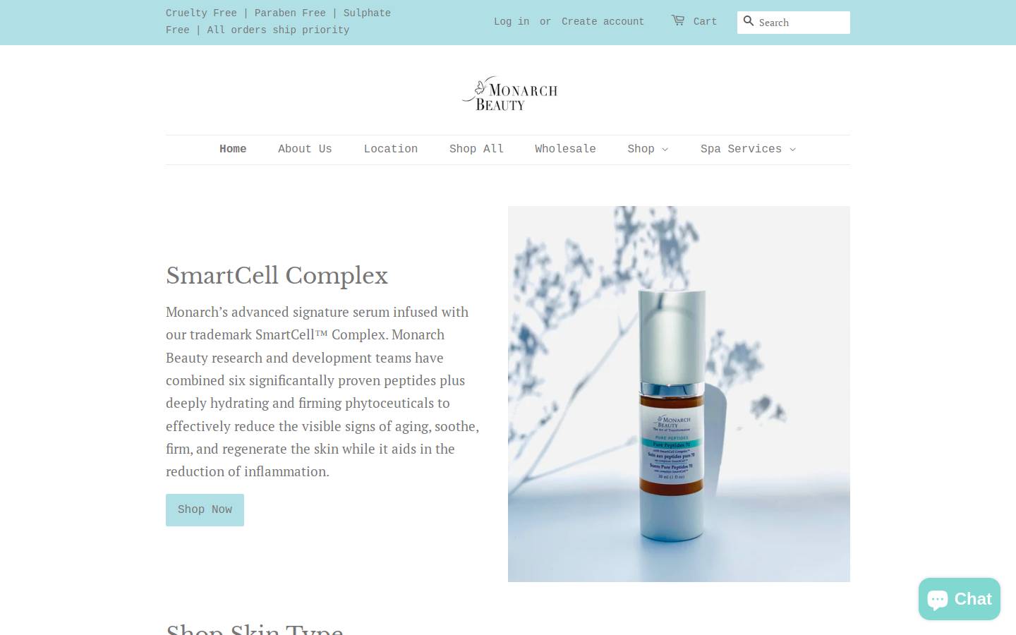 monarchbeautygroup.com homepage screenshot