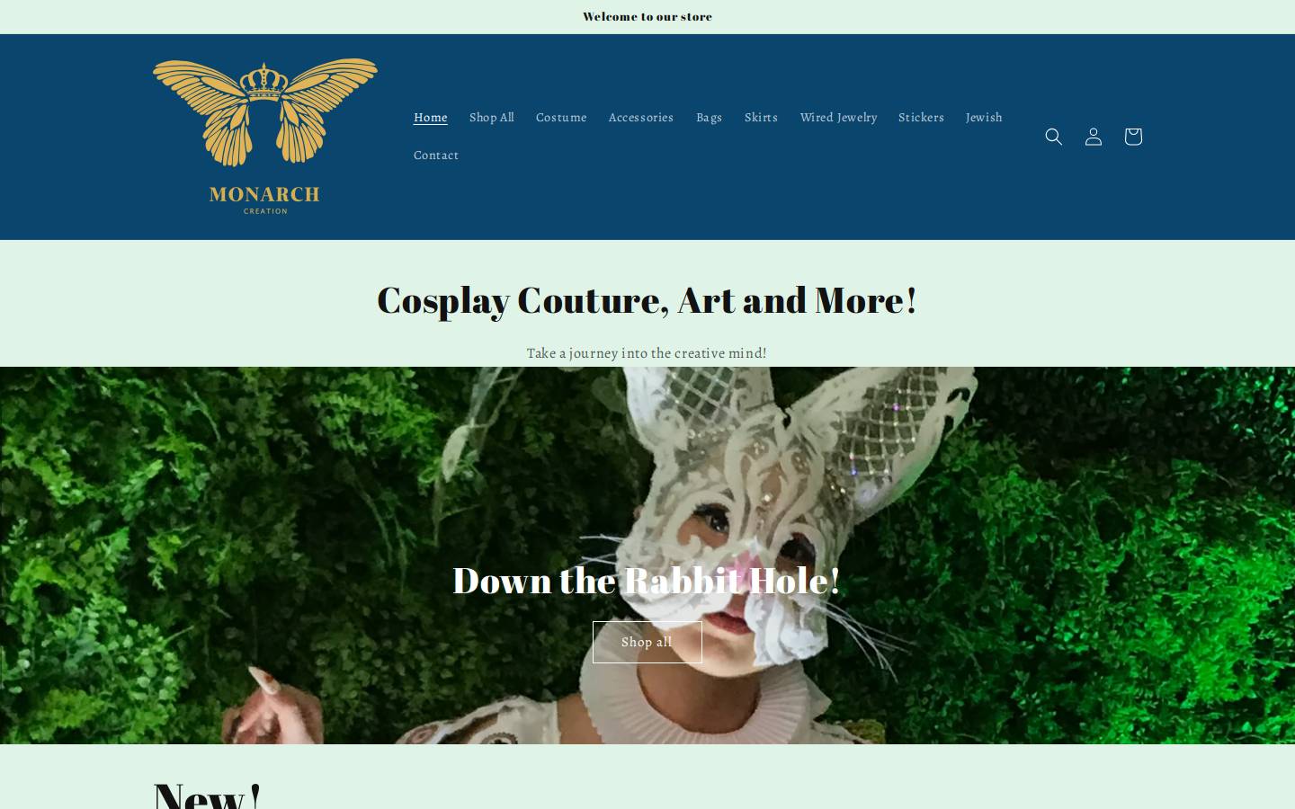 monarchcreation.shop homepage screenshot