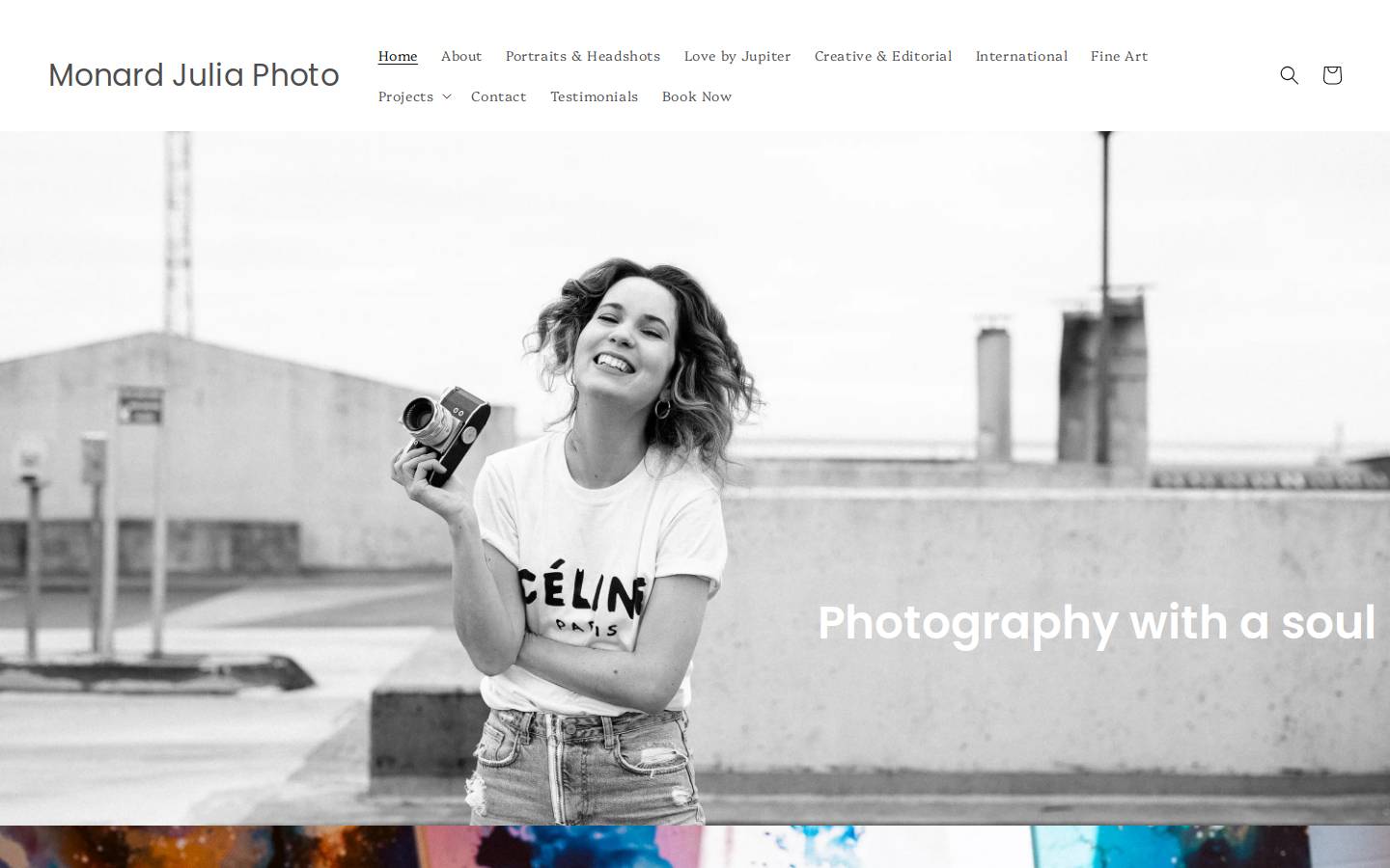 monardjuliaphoto.com homepage screenshot