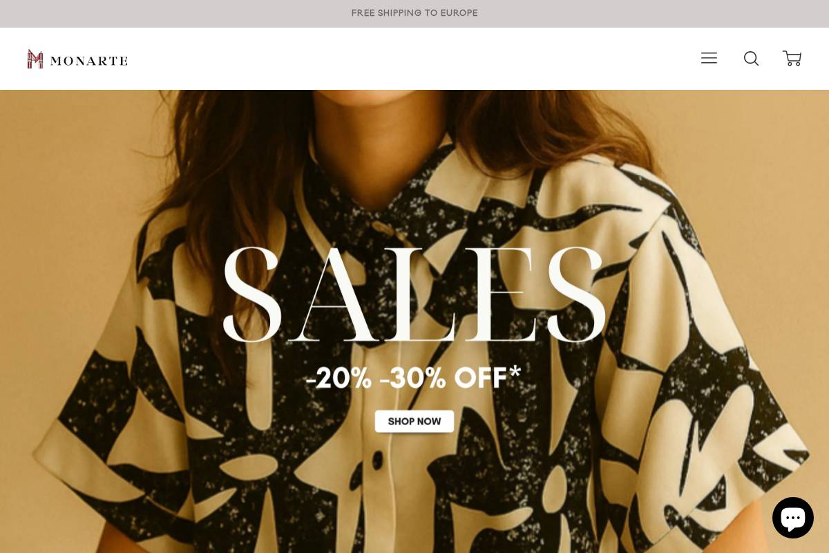 monarte.com homepage screenshot