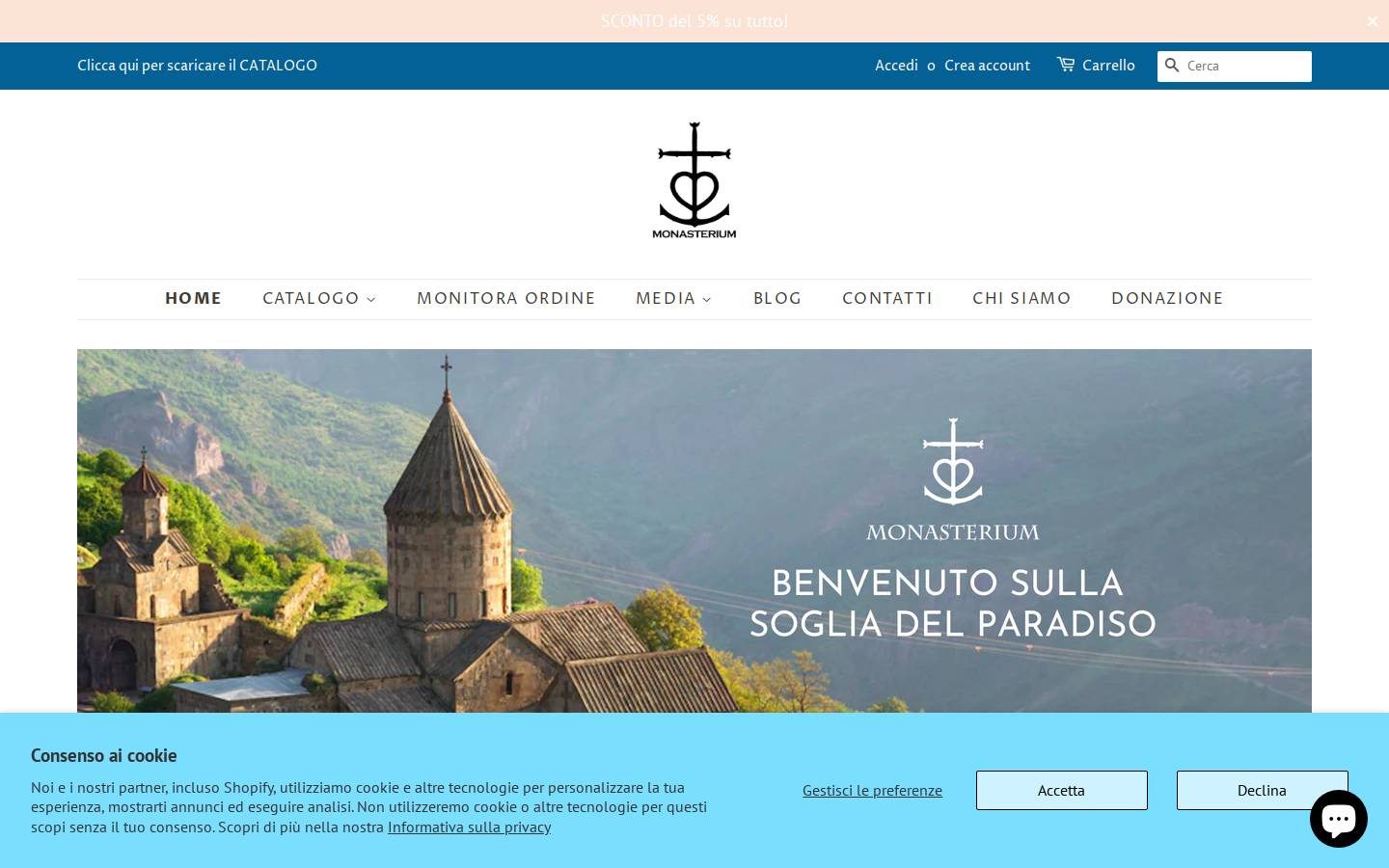 monasterium.org homepage screenshot