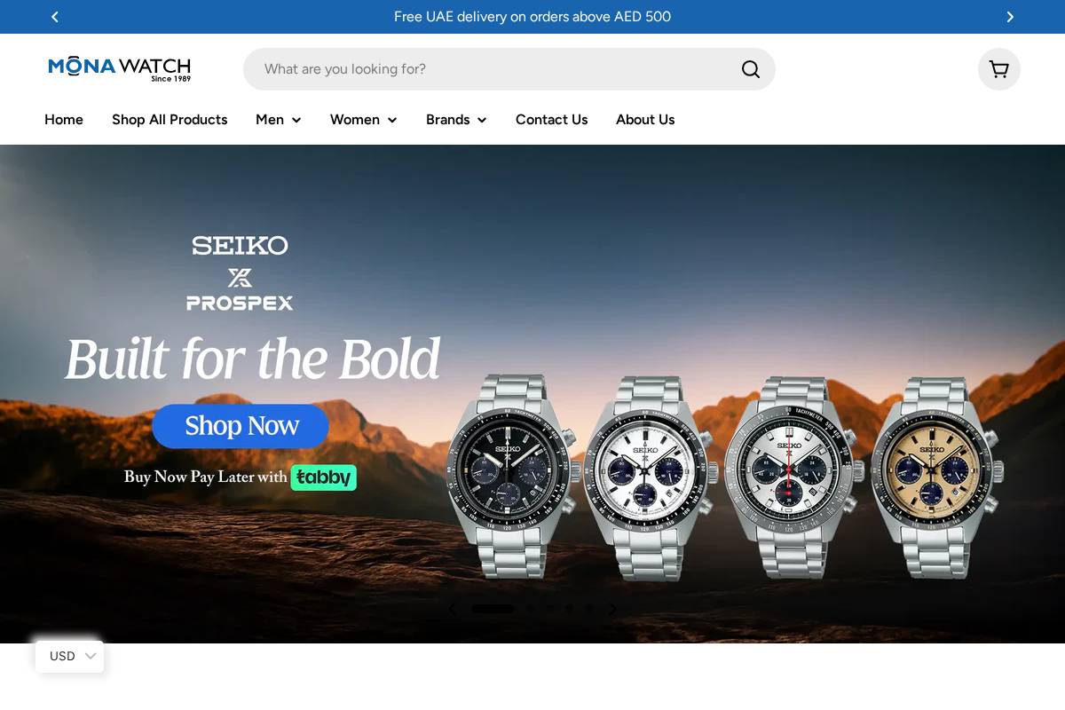 monawatch.com homepage screenshot