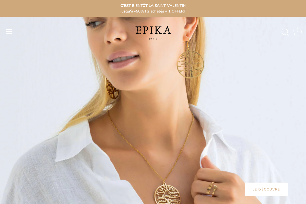 Epika Paris homepage screenshot