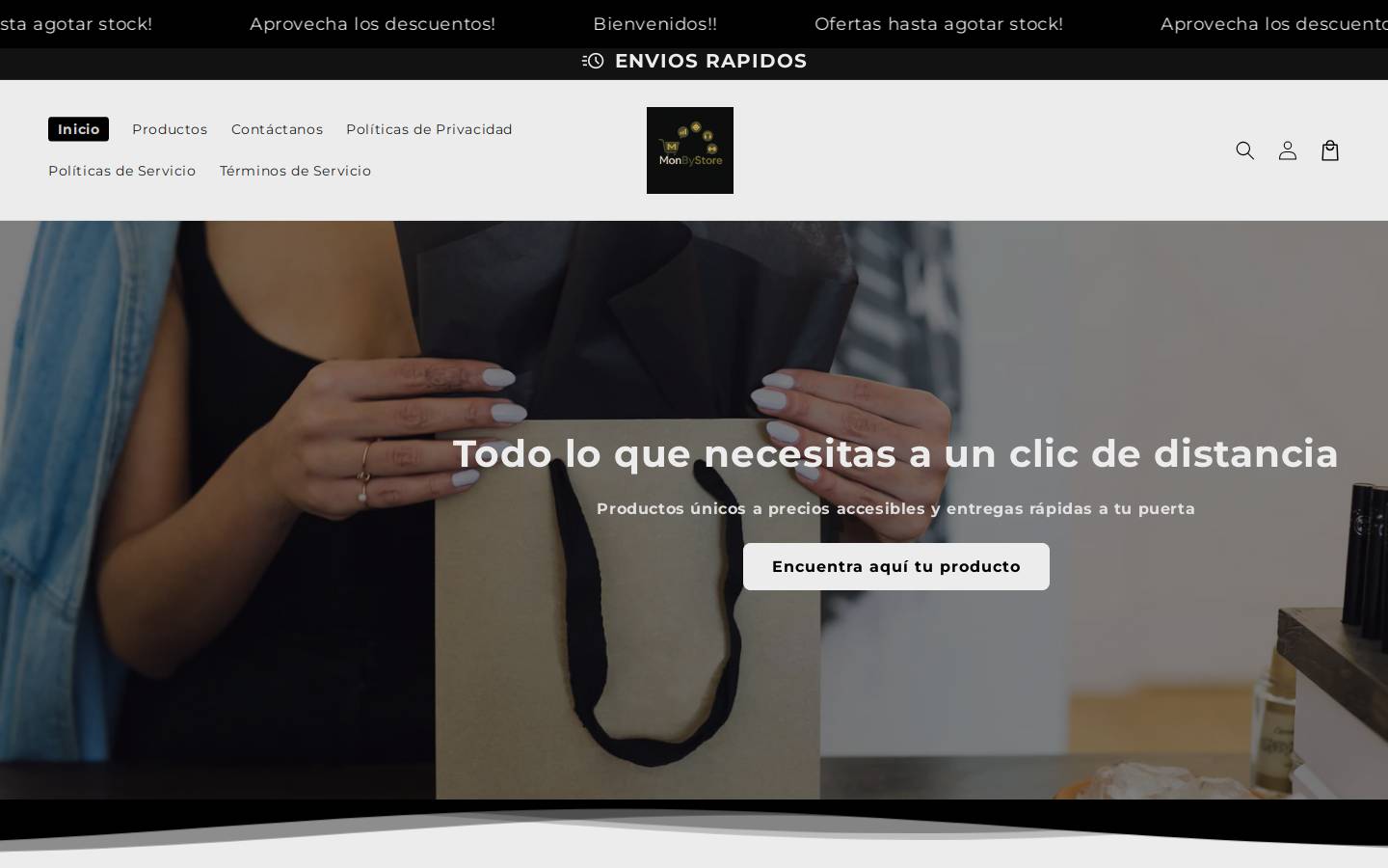 monbystore.com homepage screenshot