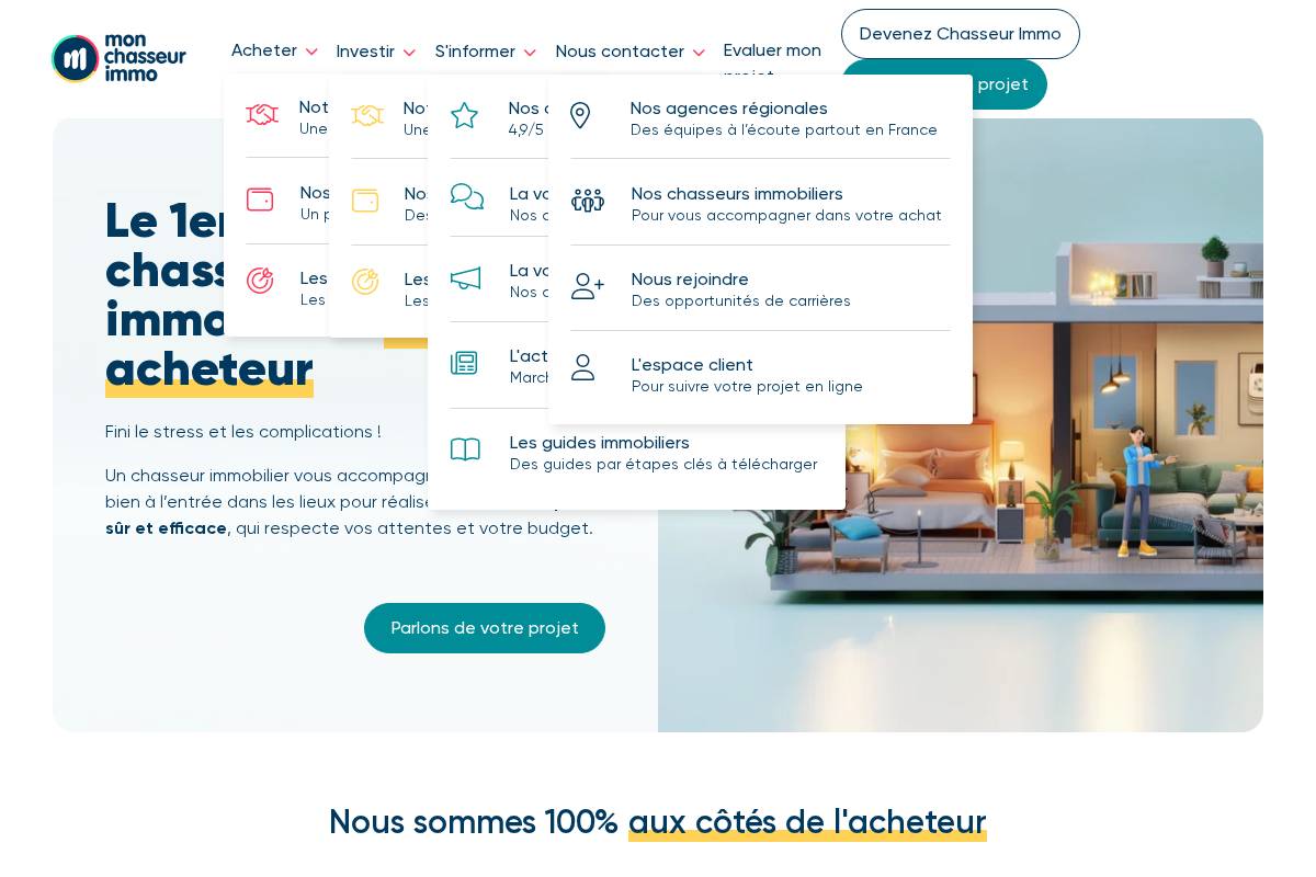 Mon Chasseur Immo homepage screenshot