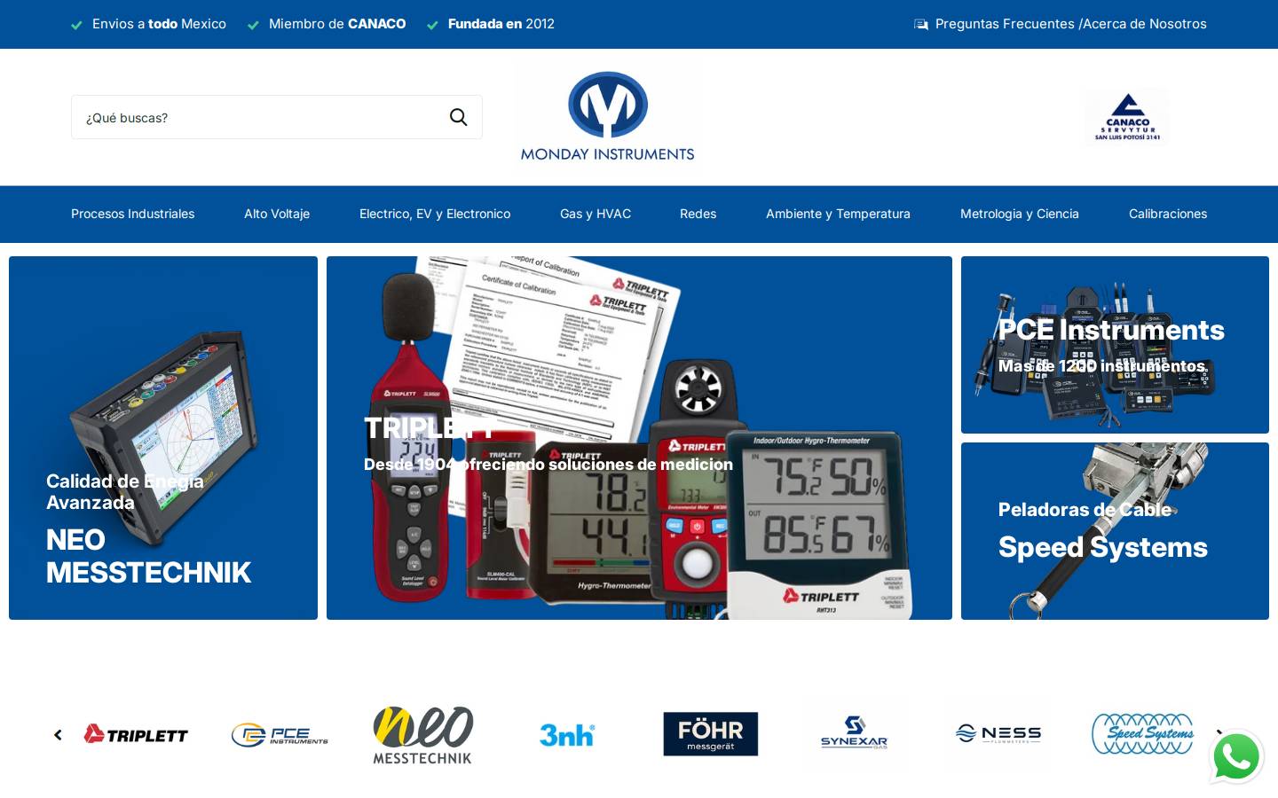 mondayinstruments.com homepage screenshot