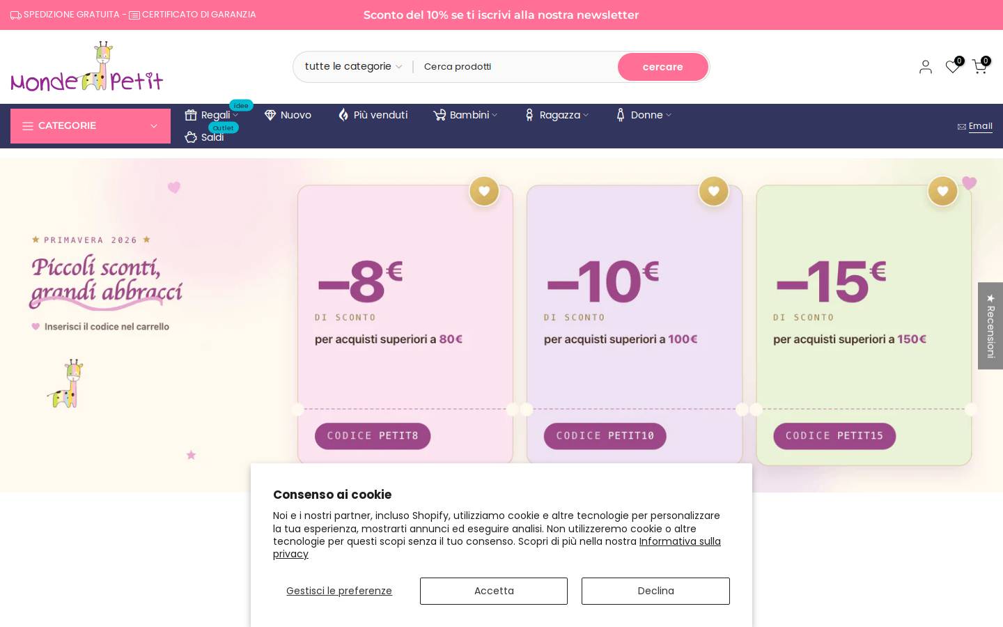 Mondepetit homepage screenshot