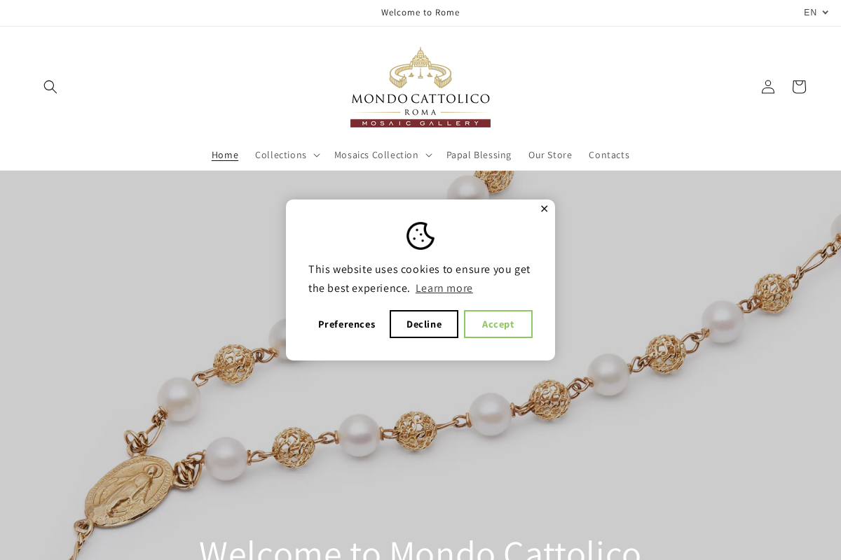 Mondo Cattolico Roma homepage screenshot