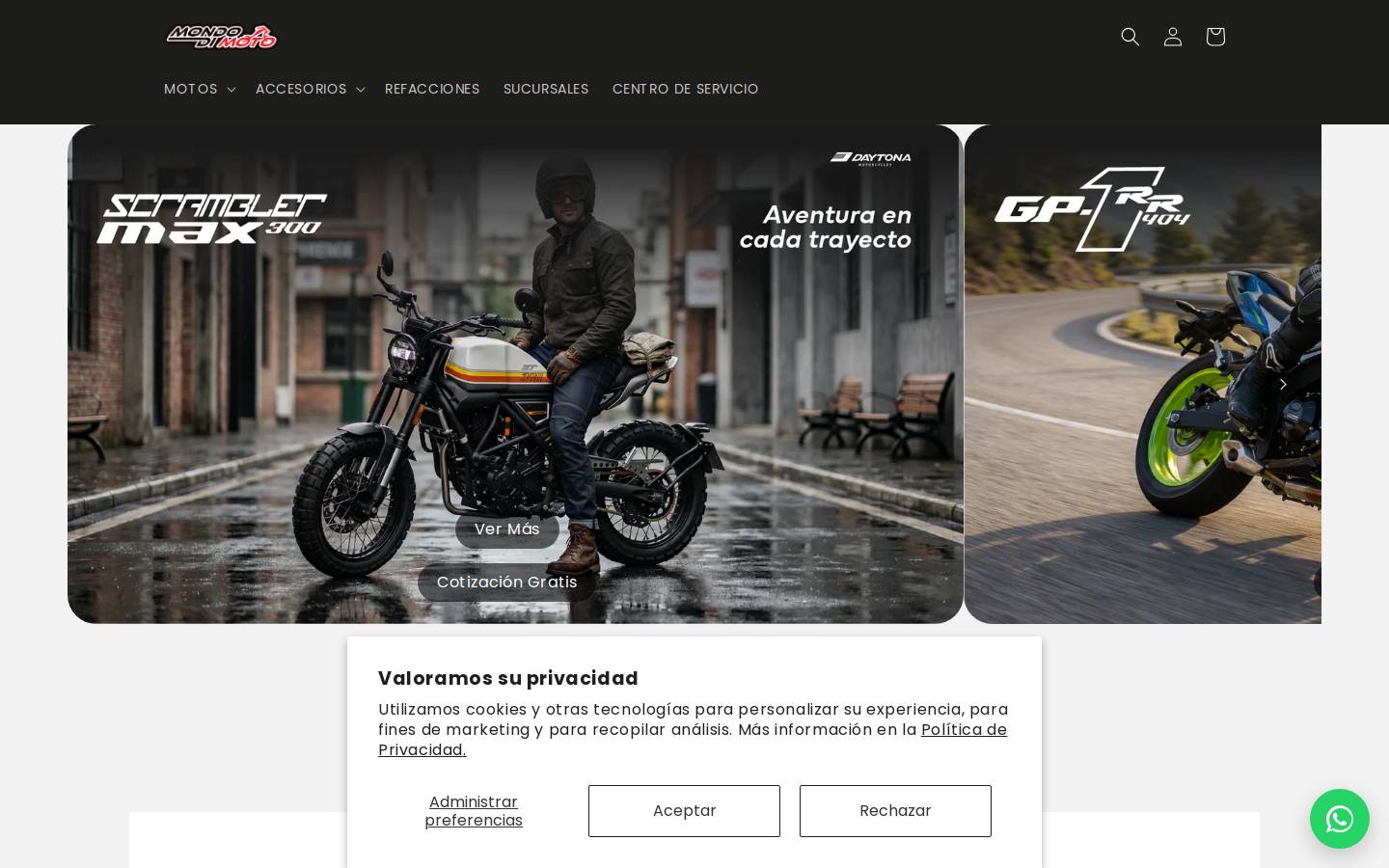 mondodimoto.com homepage screenshot
