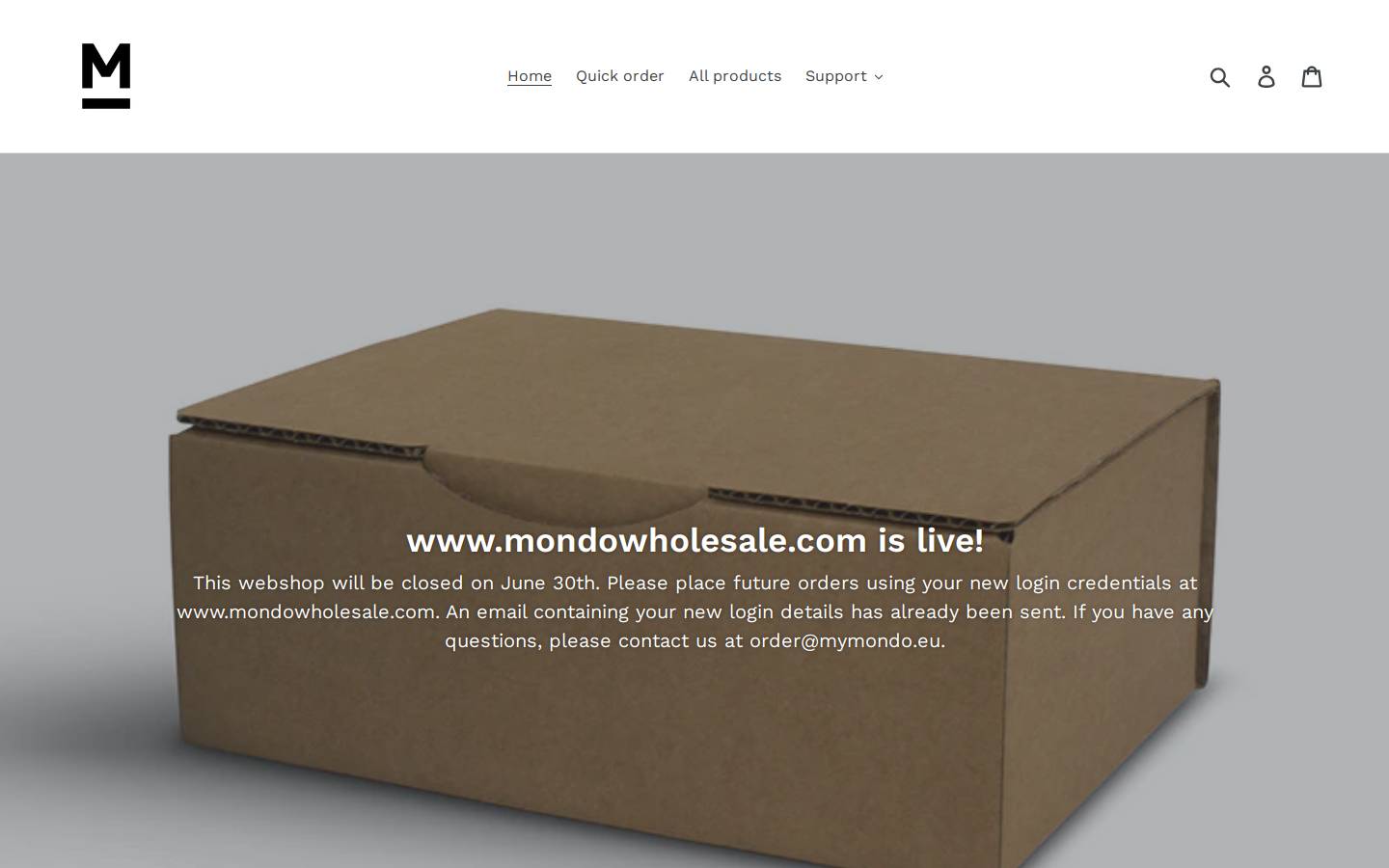 mondomycologicals.com homepage screenshot