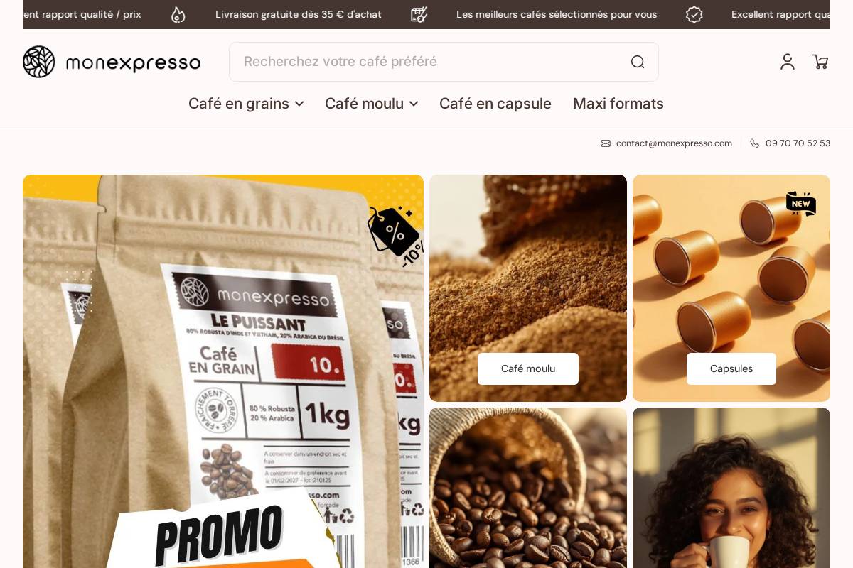 Monexpresso homepage screenshot