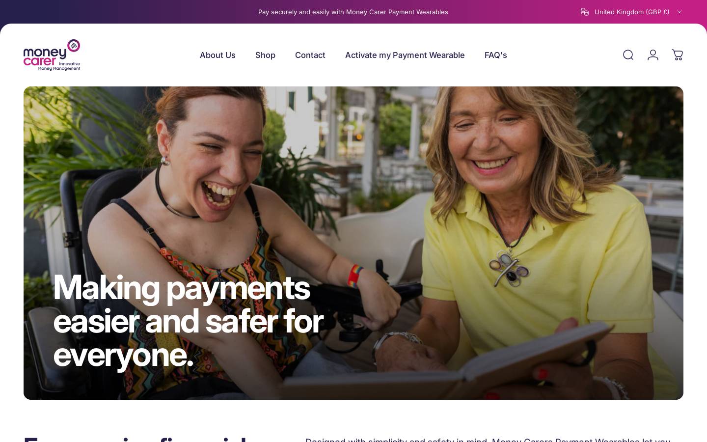 moneycarer.eu homepage screenshot