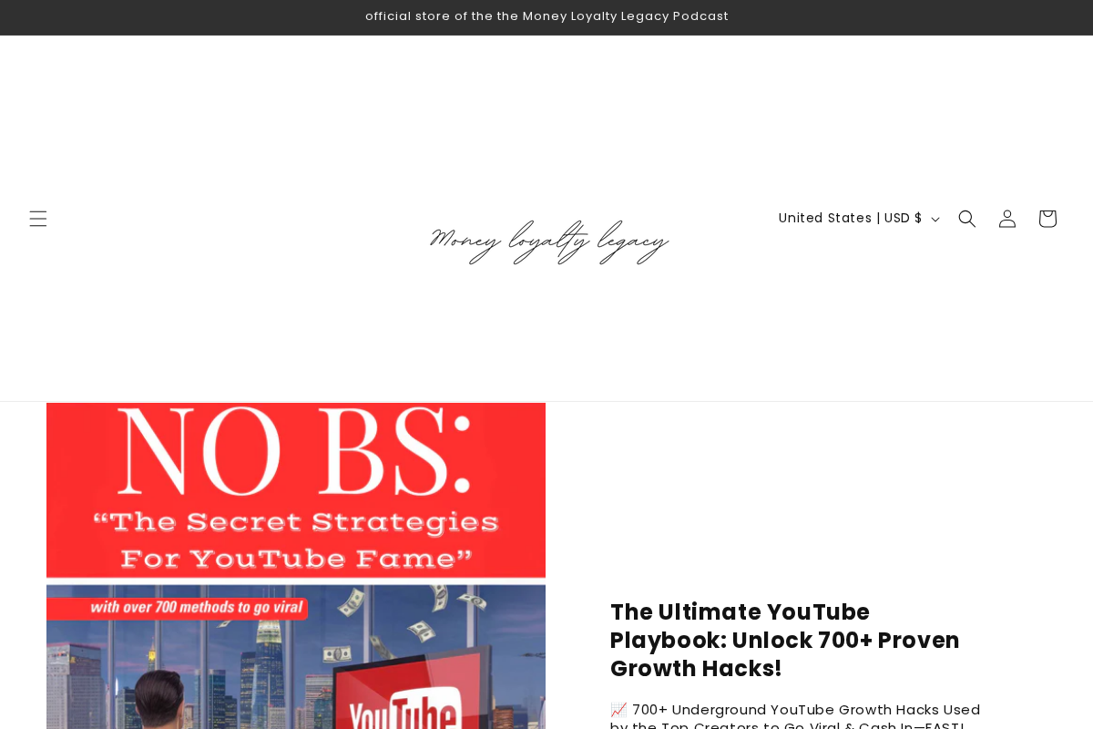 moneyloyaltylegacy homepage screenshot