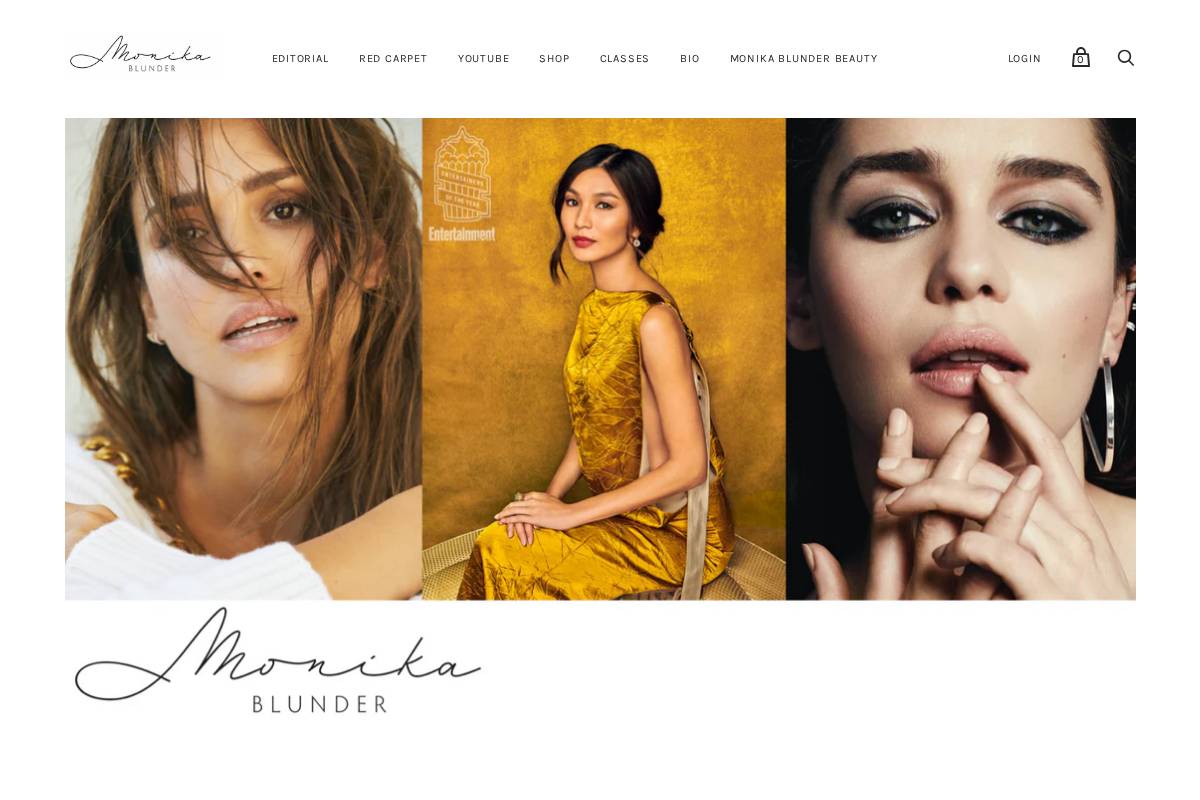 monikablunder.com homepage screenshot