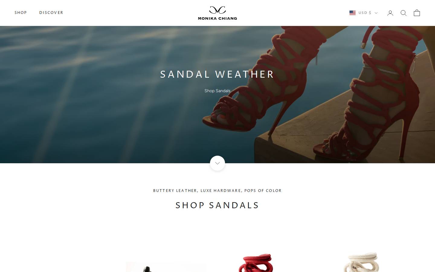 monikachiang.com homepage screenshot