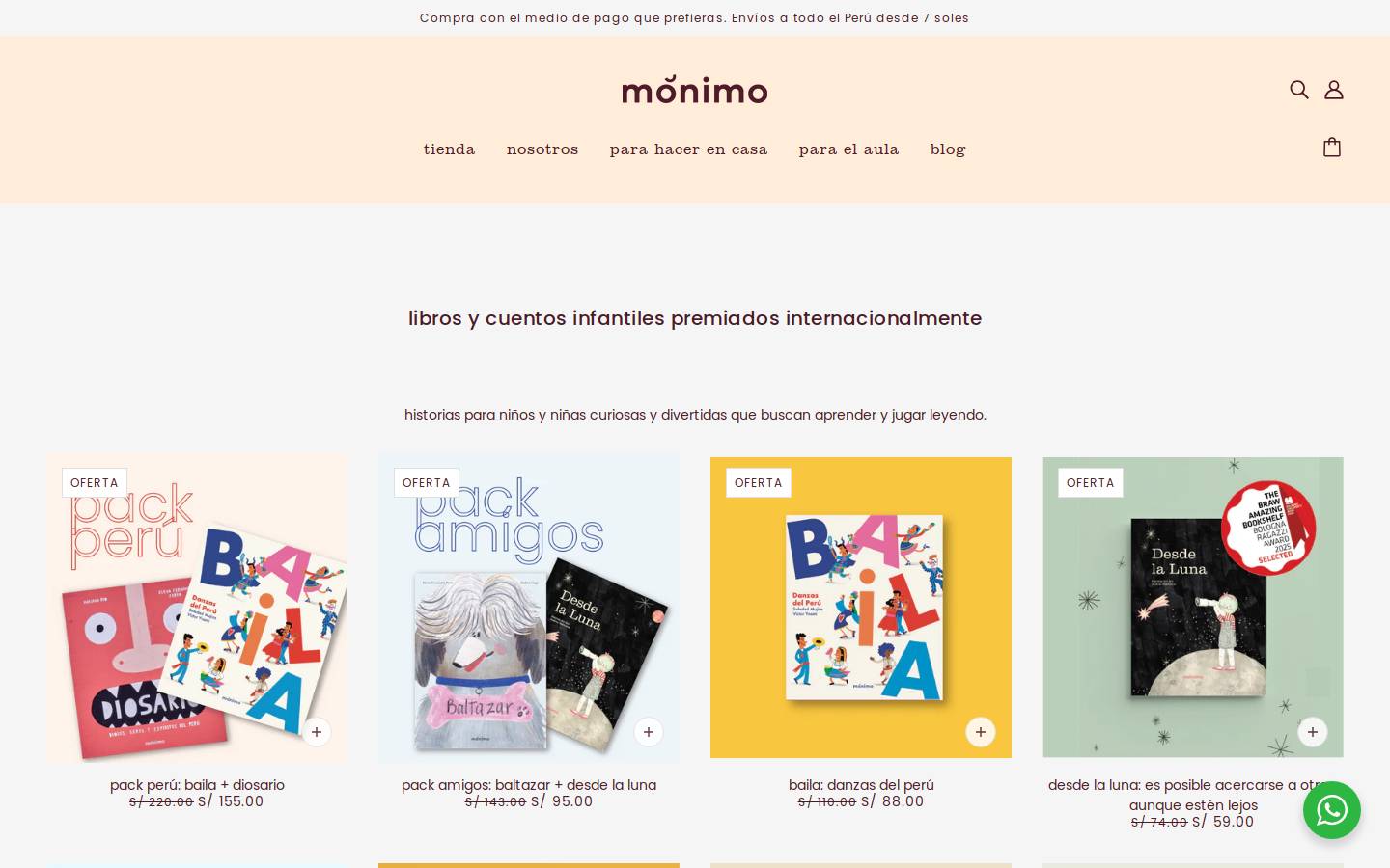 monimo.co homepage screenshot