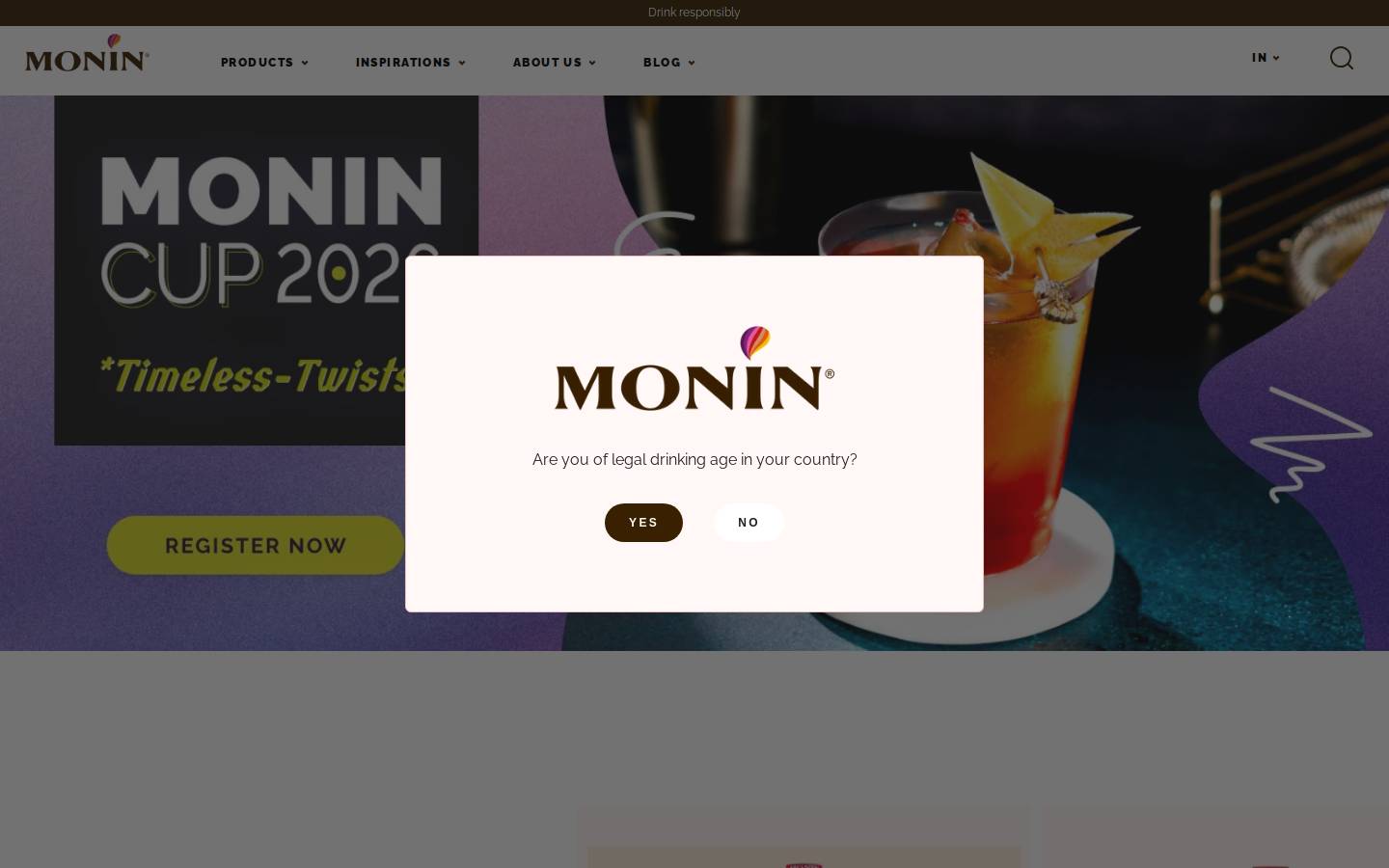 MONIN homepage screenshot